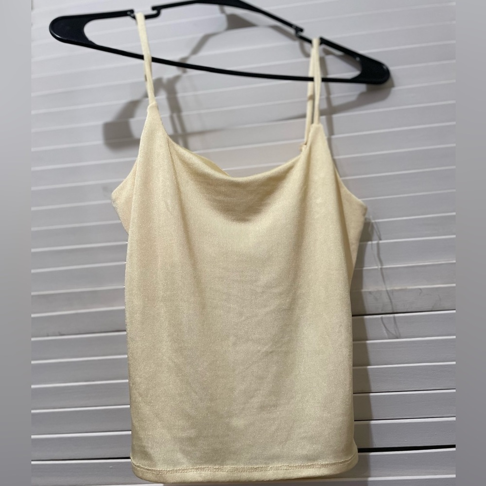 Papaya’s Yellow Women Crop tank top NWOT